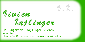 vivien kajlinger business card